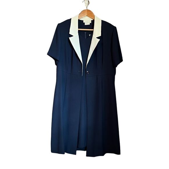 NWT! Nancy G vintage navy 2 piece dress and coat set - Picture 16 of 16